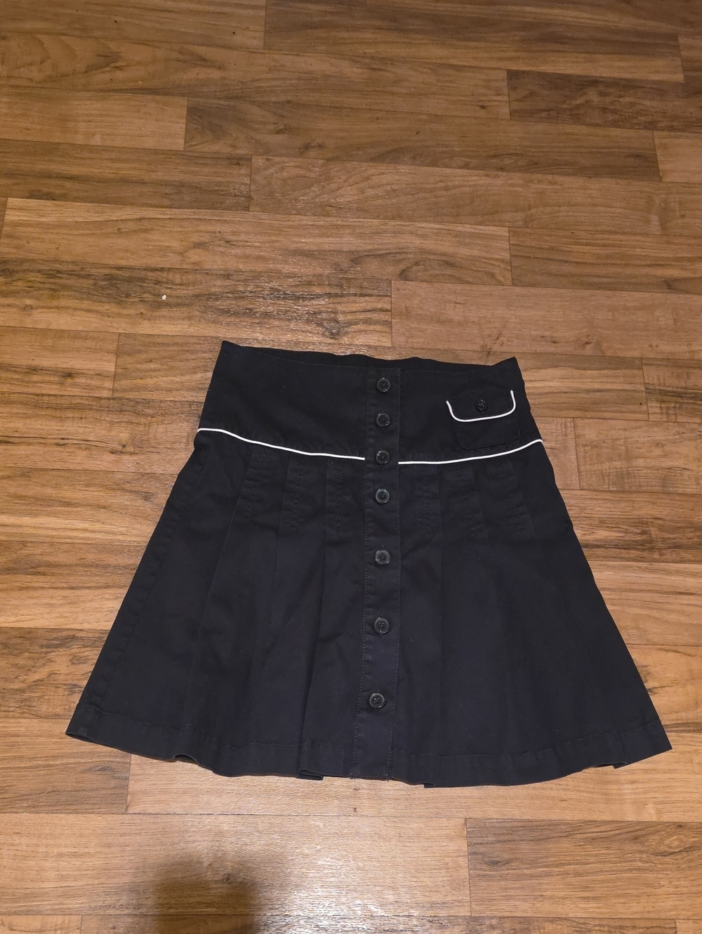 Mexx Black Circle Skirt with White Piping